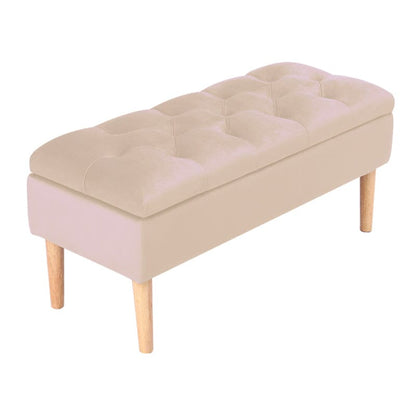 100cm Velvet Upholstered Storage Bench