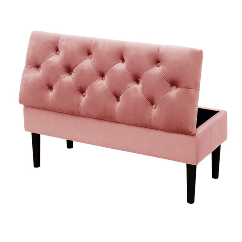 100cm Velvet Upholstered Storage Bench