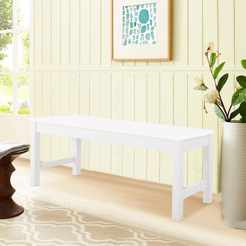 Pine Bench All White