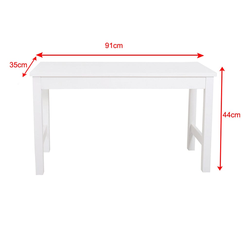 Pine Bench All White