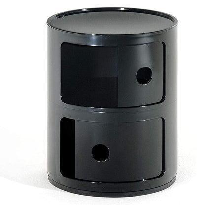 Componibili Round Storage Unit with 2 Drawers