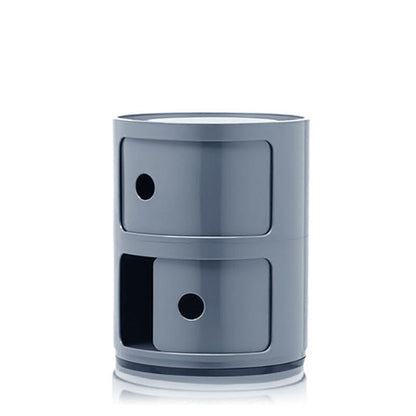 Componibili Round Storage Unit with 2 Drawers