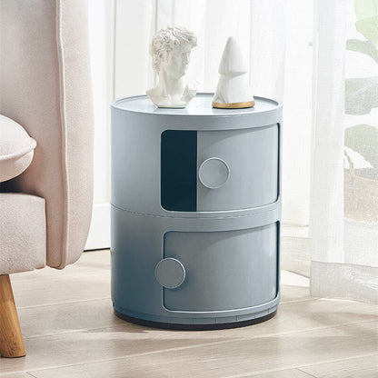 Round 2-Tier Drawer Storage Unit Organizer