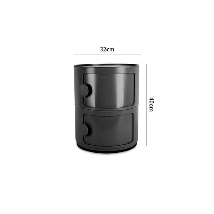 Round 2-Tier Drawer Storage Unit Organizer