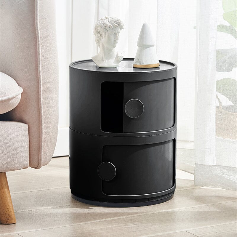 Round 2-Tier Drawer Storage Unit Organizer