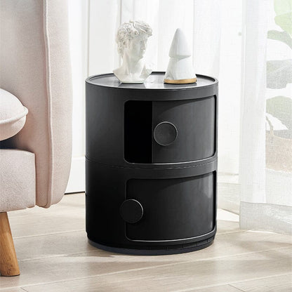 Round 2-Tier Drawer Storage Unit Organizer