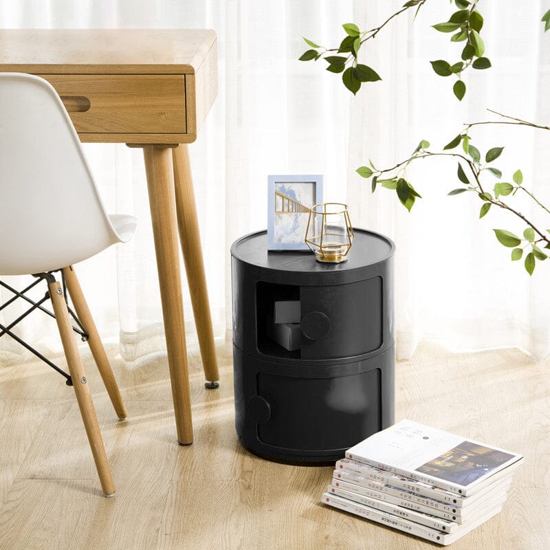 Round 2-Tier Drawer Storage Unit Organizer