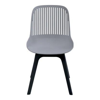 Classic White Plastic Chair, Set of Four, Durable and Lightweight