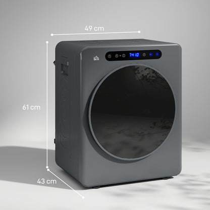 HOMCOM 4kg Compact 40-60 Tumble Dryer - Grey