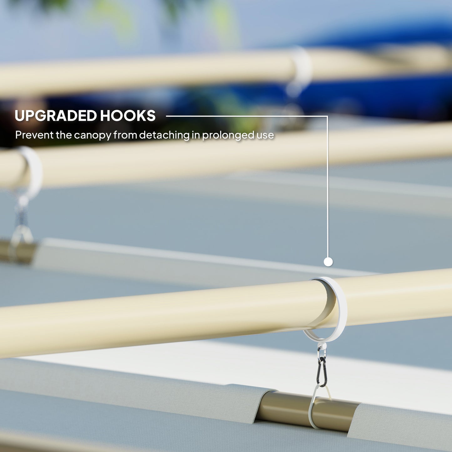 Outsunny 3 x 3(m) Pergola ogrodowa z rozsuwanym dachem i magnetycznym mocowaniem, zestaw pergoli zewnętrznej z baldachimem przeciwsłonecznym, UPF30+, khaki