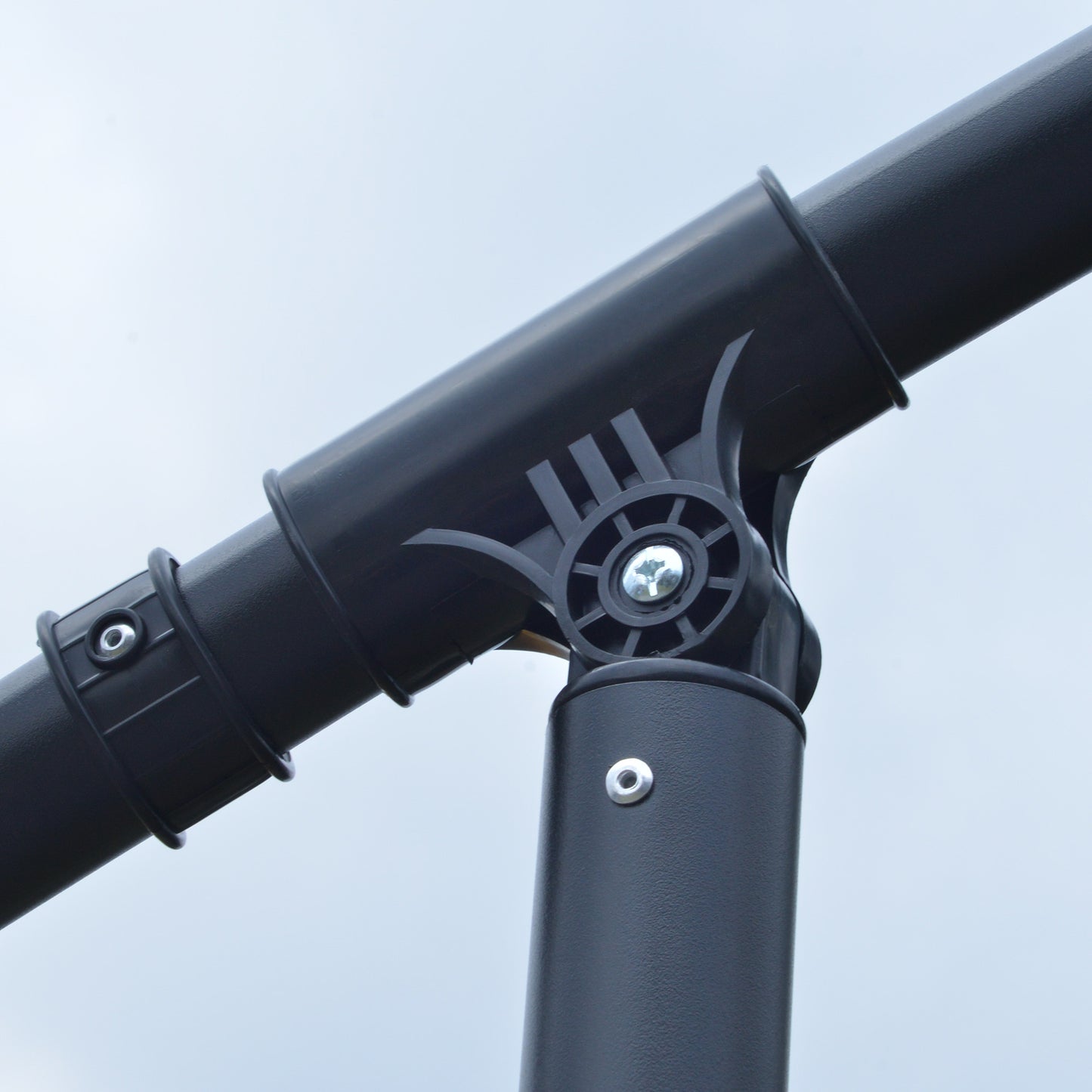 Outsunny 3m LED Light Overhanging Parasol - Zielony