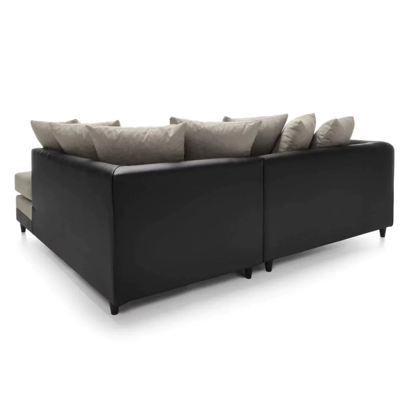 Linacre Corner Sofa - Right Arm Brown and Black