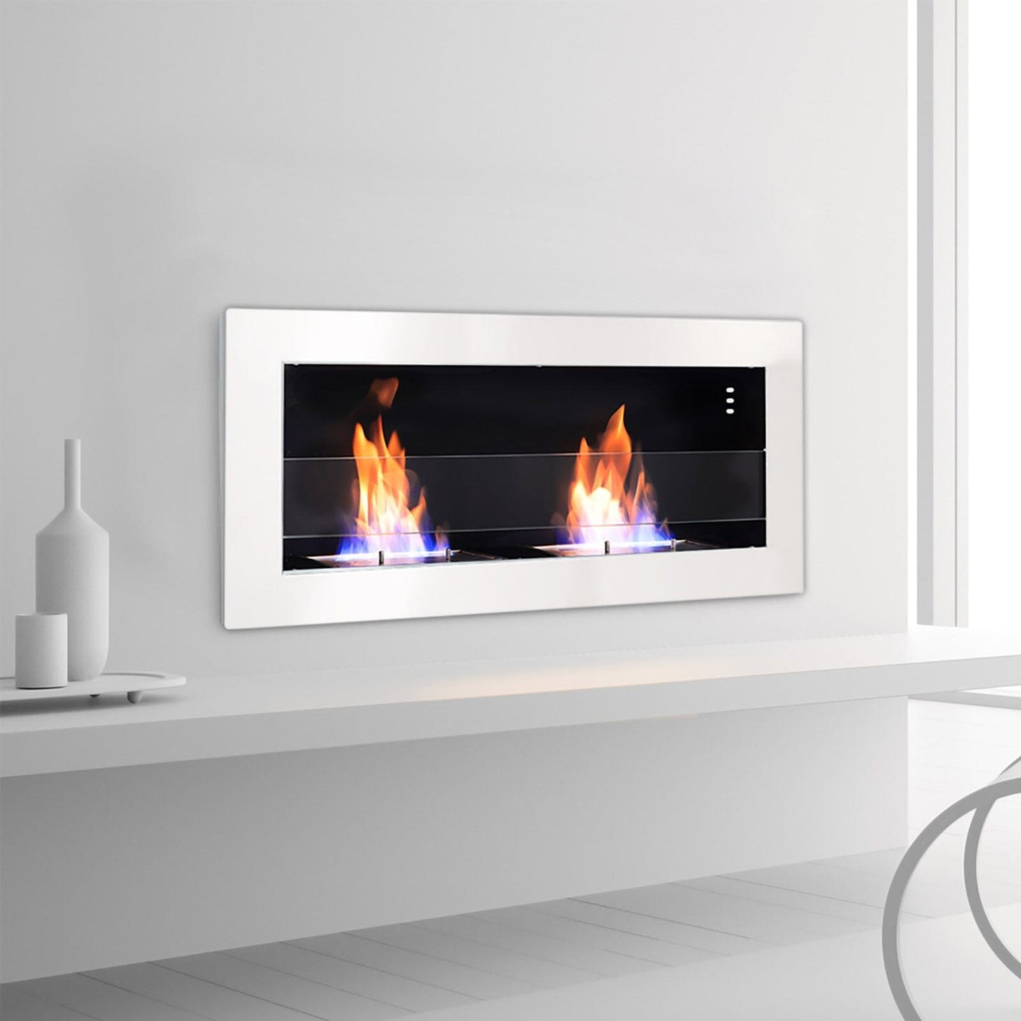 Smallbee Stainless Steel Wall Mount Bioethanol Fireplace Insert