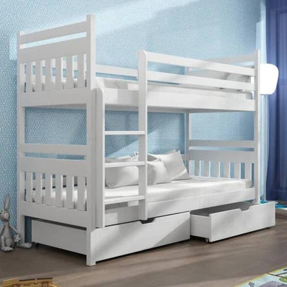 Loughton Wooden Bunk Bed Adas with Storage