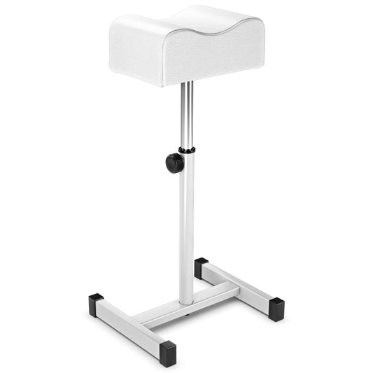 Adjustable Pedicure Manicure Footrest Salon Spa Tool-White