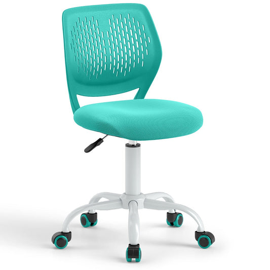 Ergonomiczne krzesło do nauki dla dzieci z regulowaną wysokością - turkusowe