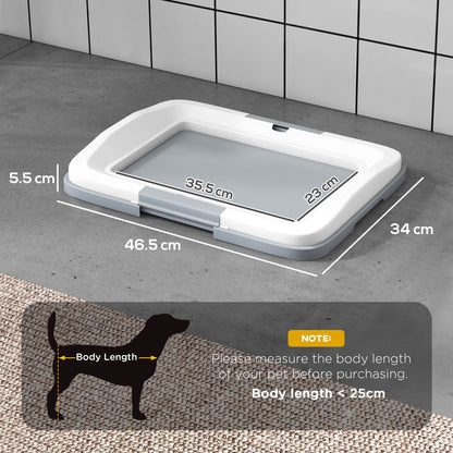 PawHut Dog Toilet Tray for Training Dogs, Dog Litter Tray for Indoor, Outdoor, 47 x 34 x 6cm