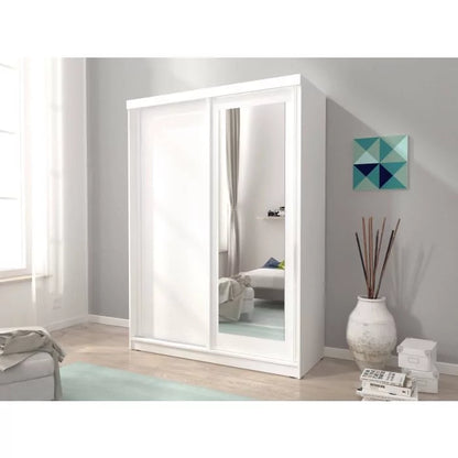 Juneau Sliding Door Wardrobe 150cm - White