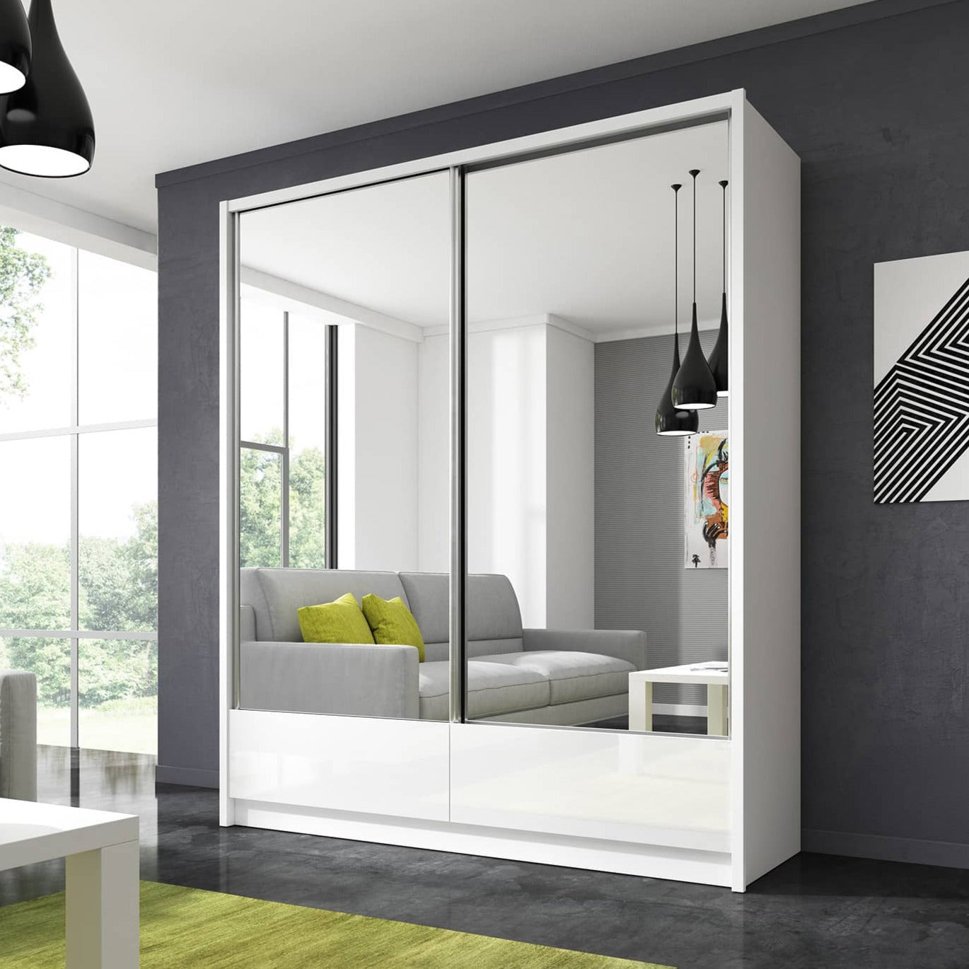 Aria II Sliding Door Wardrobe 184cm