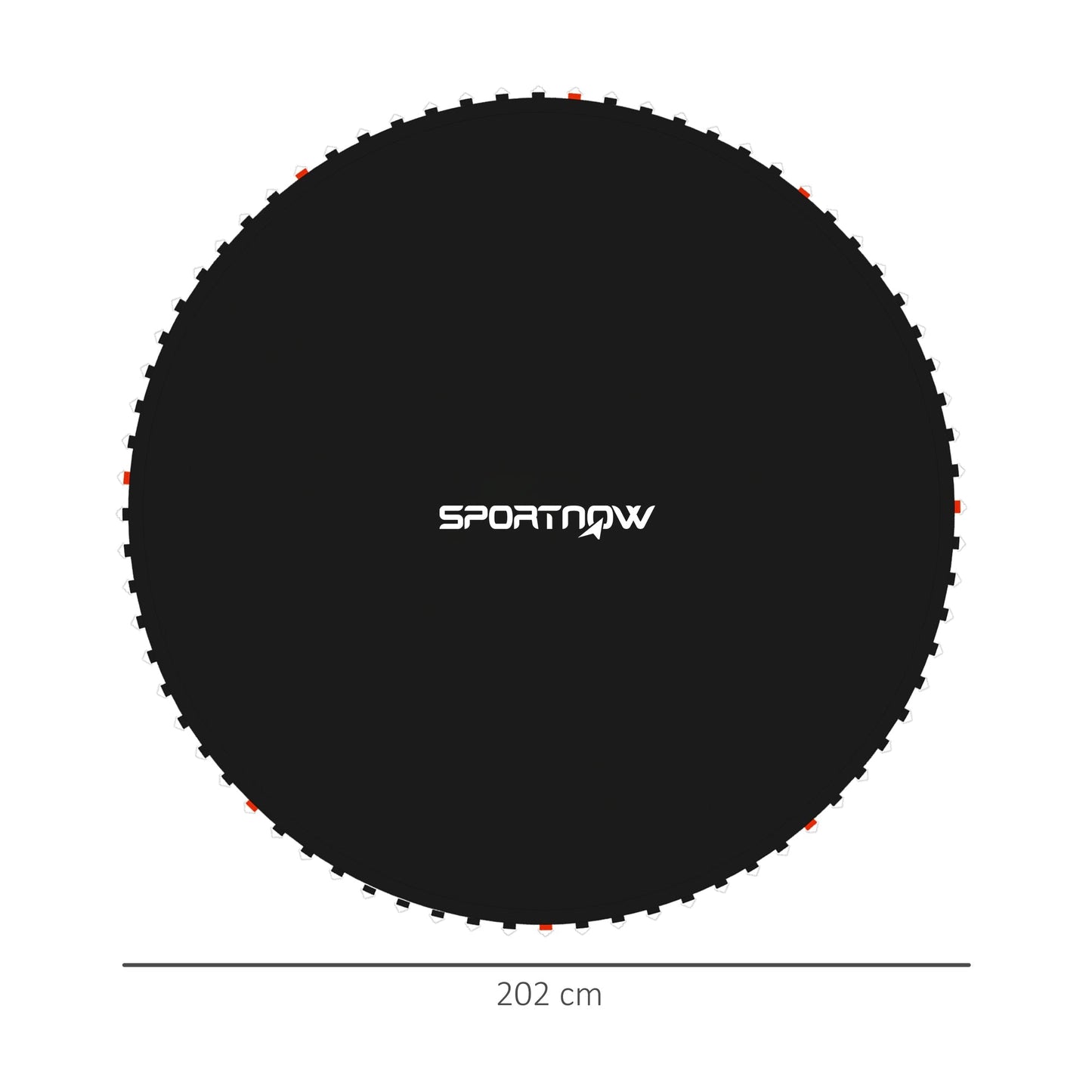 SPORTNOW Replacement Trampoline Mat with Spring Pull Tool and 42 V-Hooks, Fits 8ft Trampoline Using 14cm Springs