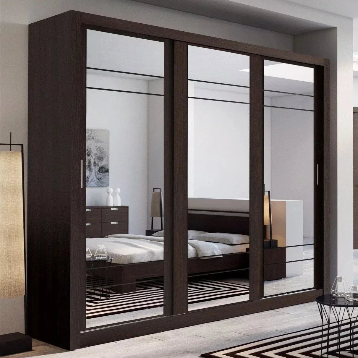 Artimas II Sliding Door Wardrobe 250cm - Wenge