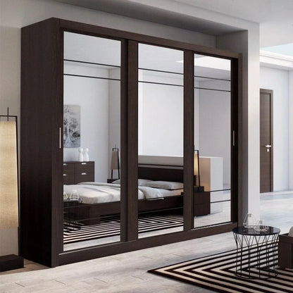 Artimas II Sliding Door Wardrobe 250cm - Wenge