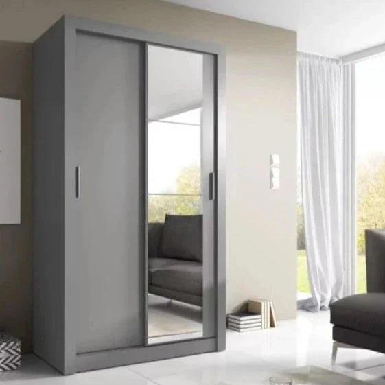 Artimas VI - 2 Sliding Door Wardrobe 120cm - Grey Matt