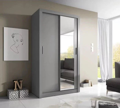 Artimas VI - 2 Sliding Door Wardrobe 120cm - Grey Matt