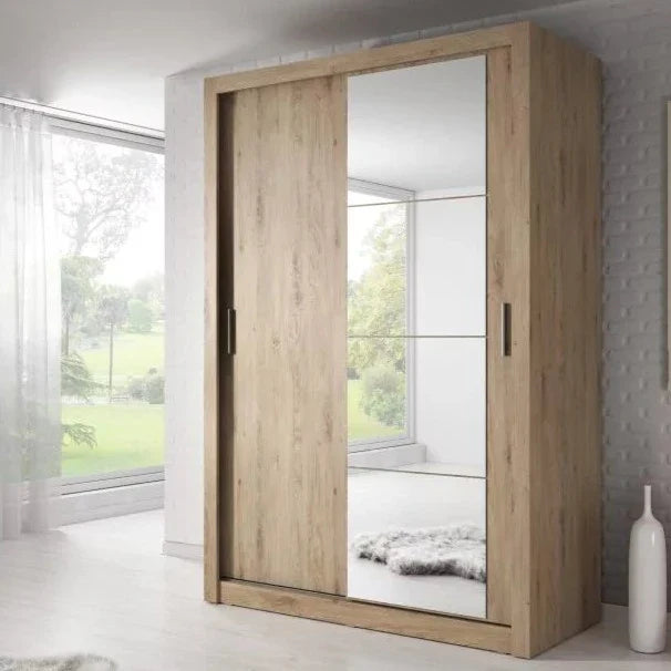 Artimas VI - 2 Sliding Door Wardrobe 120cm - Oak Shetland