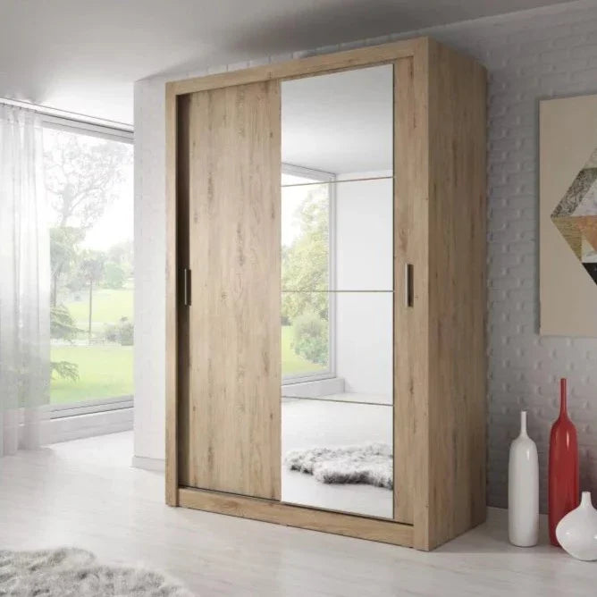 Artimas VI - 2 Sliding Door Wardrobe 120cm - Oak Shetland