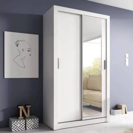 Artimas VI - 2 Sliding Door Wardrobe 120cm - White Matt