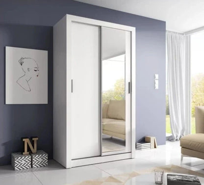 Artimas VI - 2 Sliding Door Wardrobe 120cm - White Matt