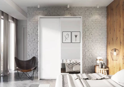 Artimas 21 - 2 Sliding Door Wardrobe 160cm - White Matt