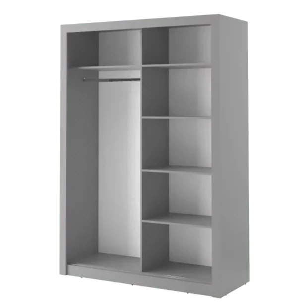 Artimas IV Sliding Door Wardrobe 150cm - Grey Matt