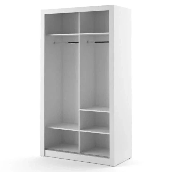 Artimas VI - 2 Sliding Door Wardrobe 120cm - White Matt