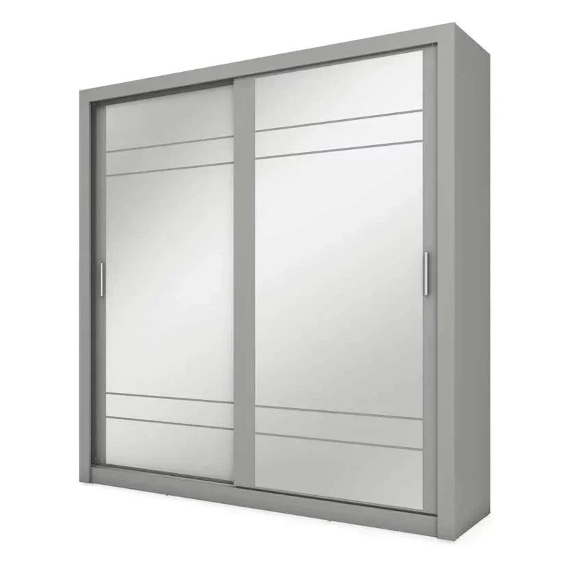 Artimas VIII Sliding Door Wardrobe 203cm - Grey Matt