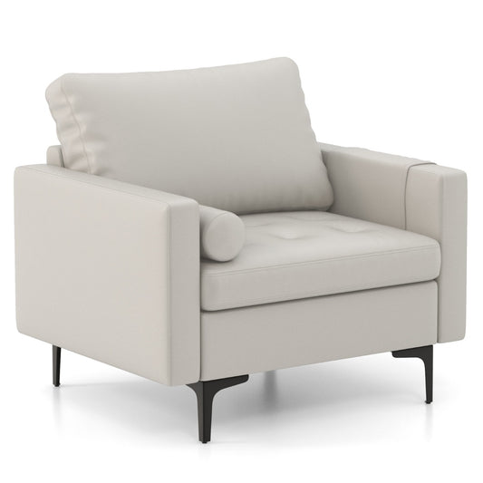 Armchair Single Sofa in Grey