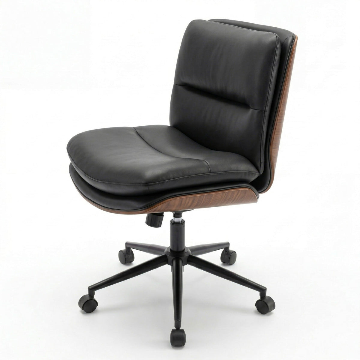 Armless Office Chair in Black
