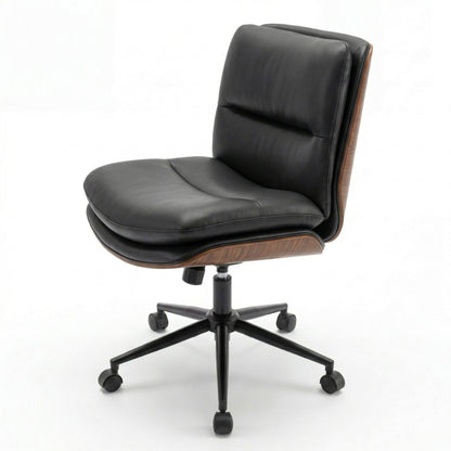 Armless Office Chair in Black