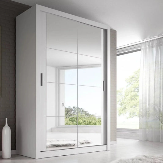 Artimas19 - 2 Sliding Door Wardrobe 120cm - White Matt