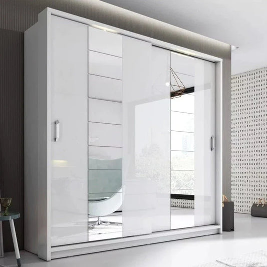 Artimas XIV Sliding Door Wardrobe 220cm - White Matt