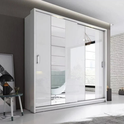 Artimas XIV Sliding Door Wardrobe 220cm - White Matt