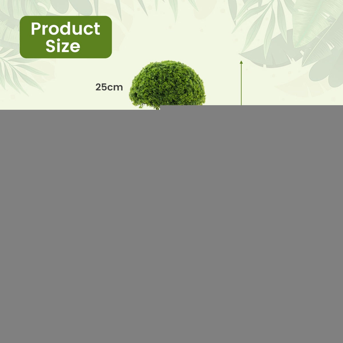 3 Feet Decorative Artificial Cedar Topiary Tree with Rattan Trunk