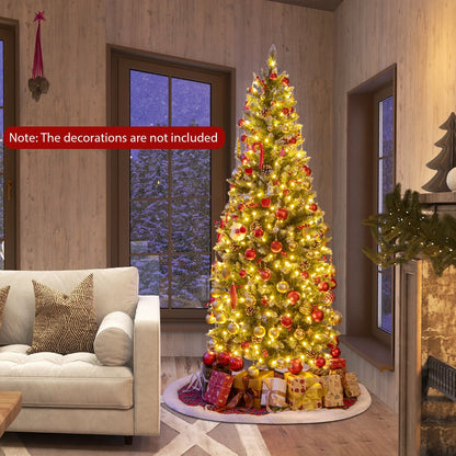 Artificial Christmas Tree with Branch Tips and Natural Pine Cones-180 cm