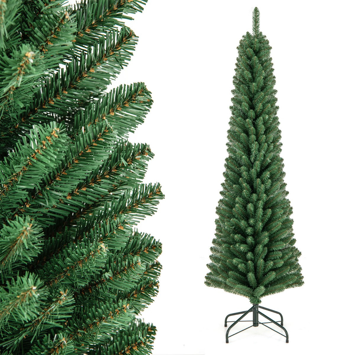 Artificial Christmas Tree with Quick Shape Technology and Lush Branch Tips-6FT