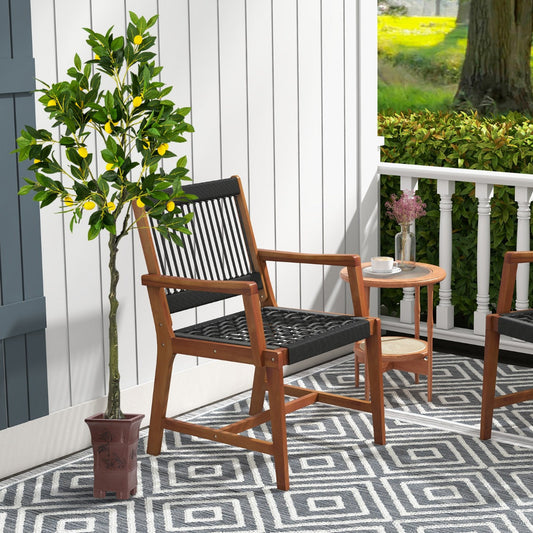 80/120/160cm Tall Fake Lemon Plant with Lemon Fruits and Cement Pot-1.6M