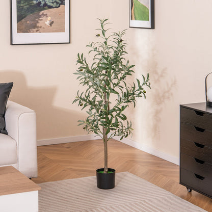130cm Tall Artificial Olive Tree with Realistic Fruits-1 Pack