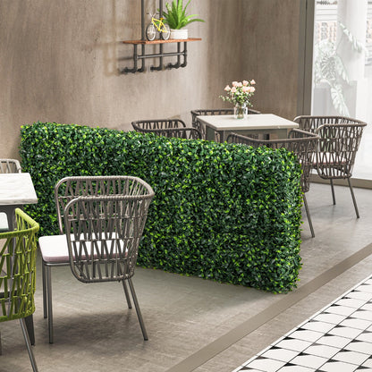 Artificial Plant Wall with Realistic Gardenia Leaves and Aluminum Tubes