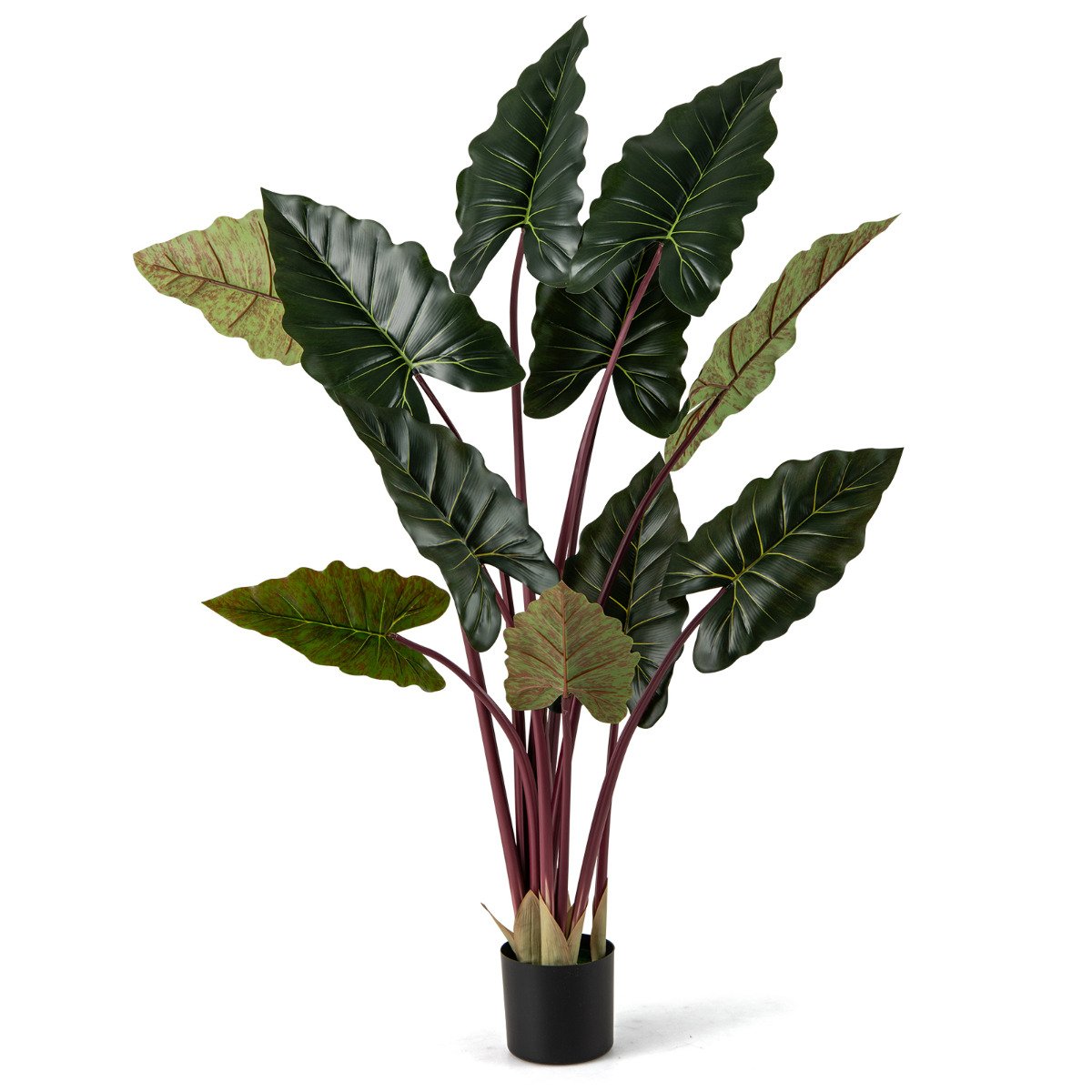 Artificial Rainbow Taro Tree 160cm Tall Fake Pre-potted Plant-1 Pack