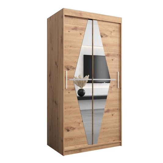 Boliwia Sliding Door Wardrobe 100cm